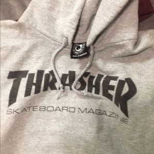 Grey thrasher hoodie